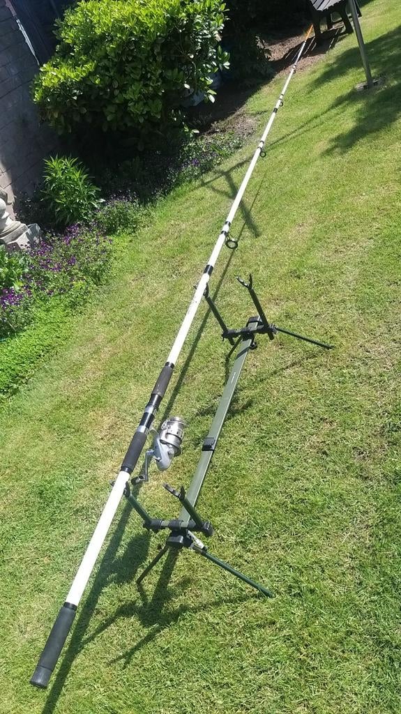Boothengel met Okuma molen, Ophalen of Verzenden, Zo goed als nieuw, Complete set