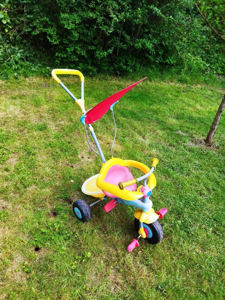 smartrike Driewieler met duwstang en zonnescherm, Ophalen, Gebruikt, Duwstang