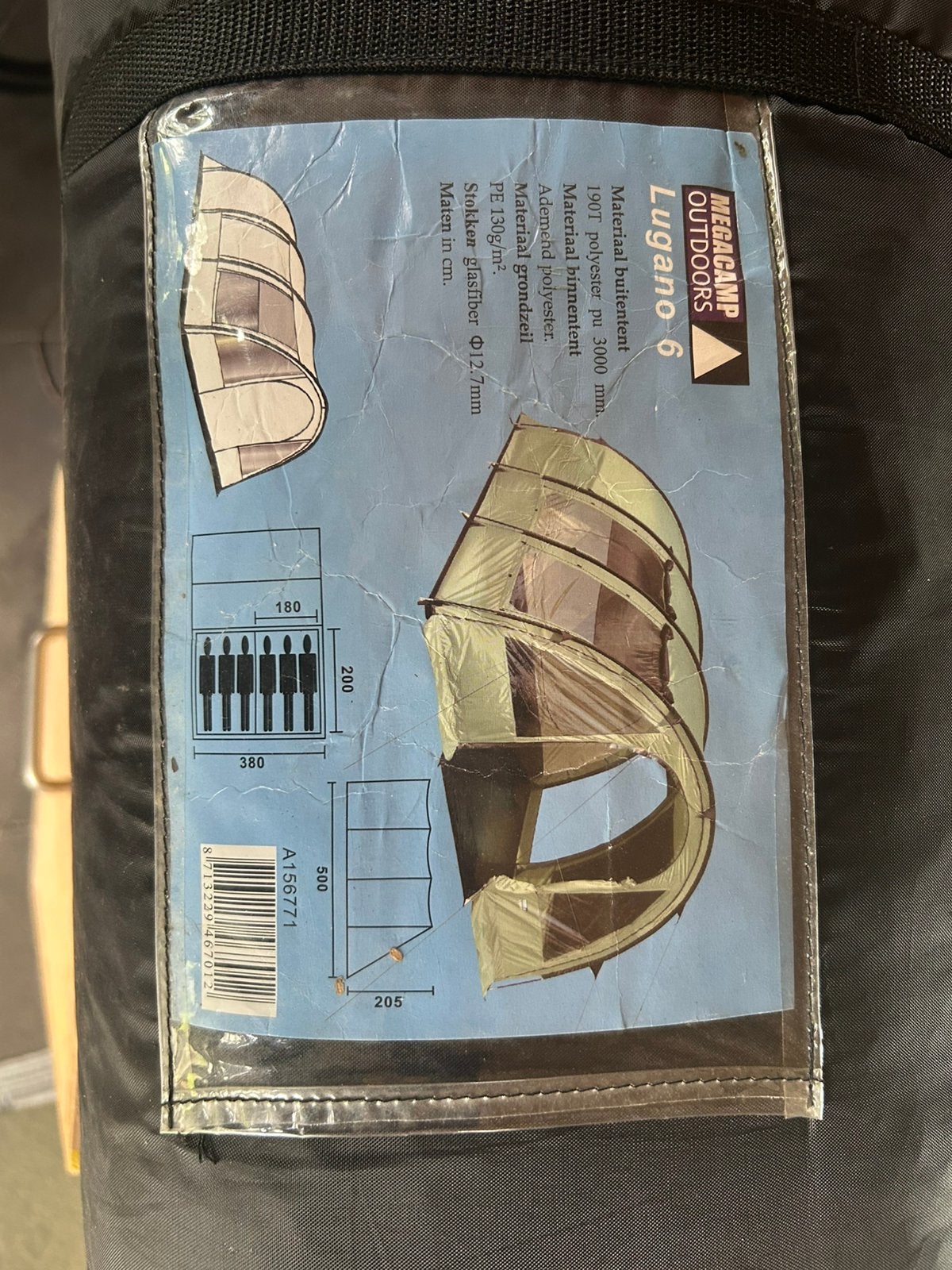 Mega Camp outdoors tunnel tent, Ophalen of Verzenden, Zo goed als nieuw, Tot en met 6