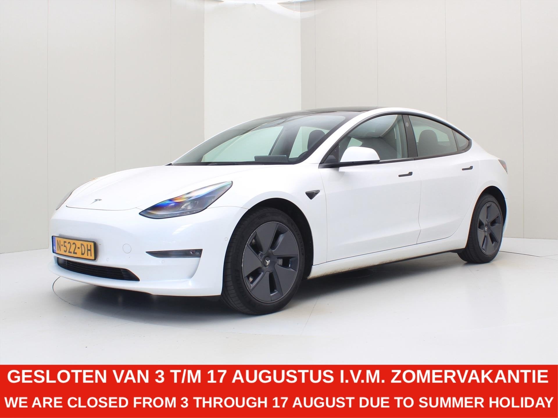 Tesla Model 3 Long-Range AWD 351pk 75 kWh 91% SoH FACELIFT [, Automaat, Gebruikt, Zwart, Wit