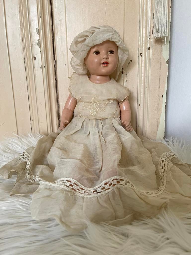 Oude vintage slaappop, Ophalen of Verzenden