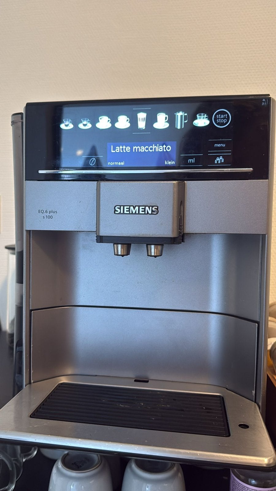 Siemens eq6 plus s100, Ophalen, 10 kopjes of meer, Koffiemachine, Koffiebonen