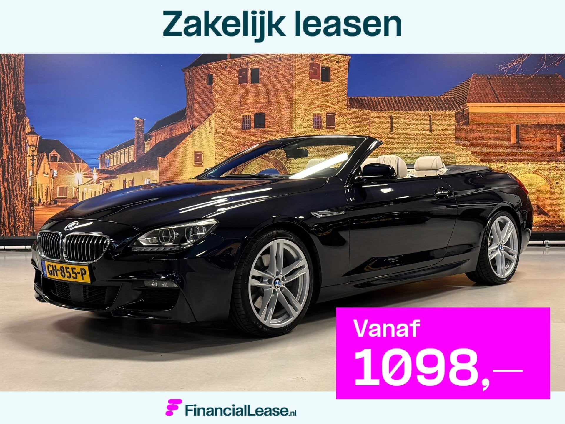 BMW 6-serie Cabrio 640i Individual Edition M Sport Full Opti, Achterwielaandrijving, Gebruikt, Euro 6, Cabriolet