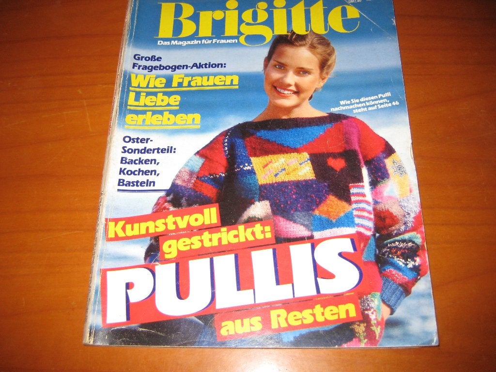Brigitte, 7/82: Kunstvoll gestrickt aus Resten, Ophalen of Verzenden, Zo goed als nieuw, Breien en Haken
