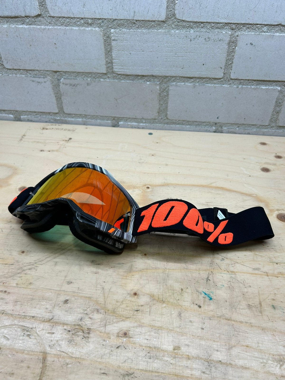 100% accuri 2 geospace bril, Motoren, Kleding | Motorkleding, Ophalen of Verzenden, Tweedehands, Motorcrosskleding