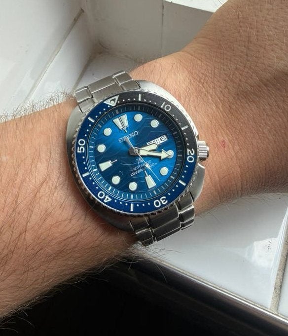Seiko Prospex SRPD21K1 Save the Ocean, Ophalen of Verzenden, Zo goed als nieuw, Staal, Seiko