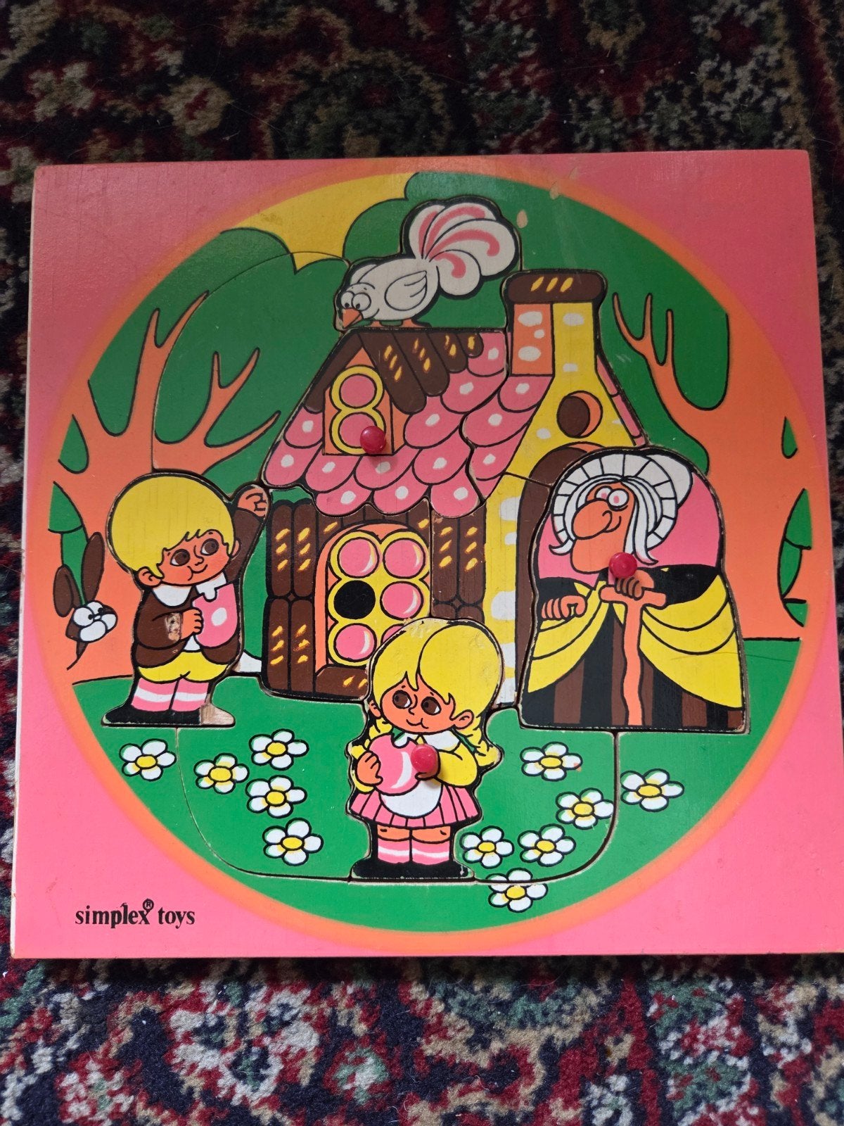 houten kinderpuzzel, Ophalen, Minder dan 10 stukjes, Gebruikt