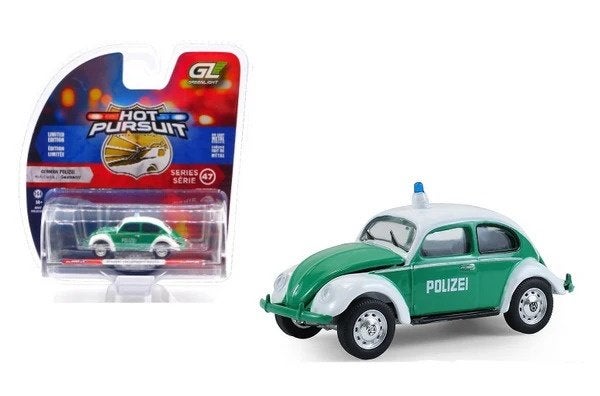 Classic Volkswagen Beetle kever van Greenlight 1/64 Polizei, Ophalen of Verzenden, Nieuw, Auto