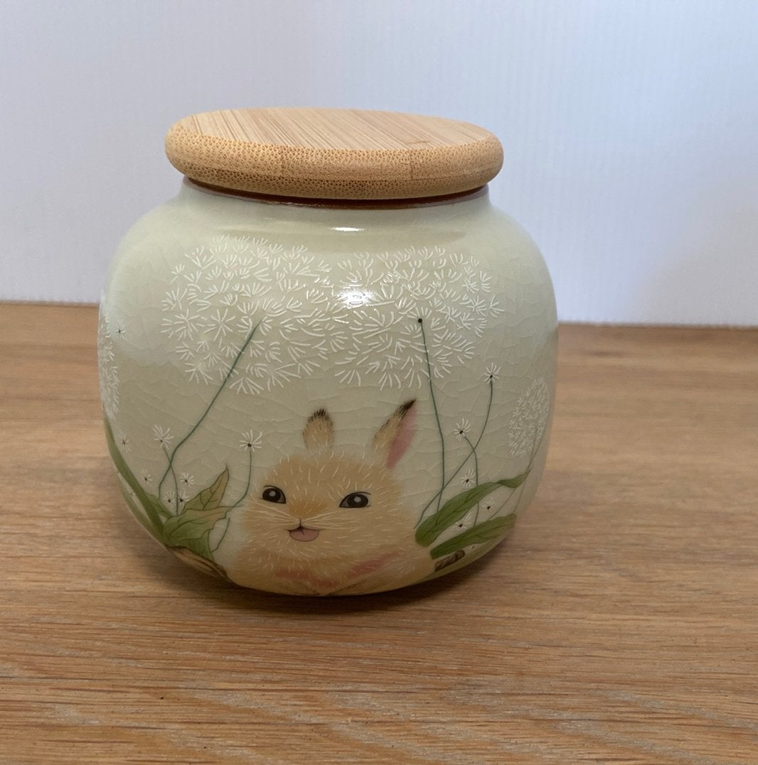 Schattig konijnen potje, Beige, Overige stijlen, Nieuw, Ophalen of Verzenden