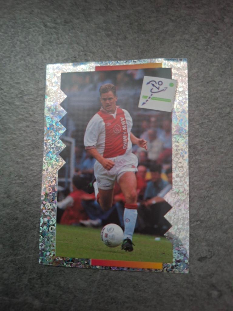 Panini sticker Voetbal 96. Actiefoto Frank de Boer Ajax., Verzenden, Zo goed als nieuw, Plaatje