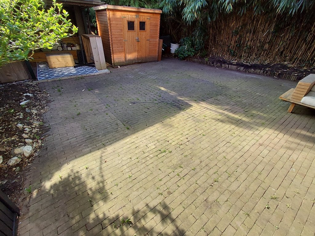 Gratis af te halen: 70m2 gebruikte tuintegels / klinkers, Ophalen, Gebruikt, Klinkers, 10 m² of meer