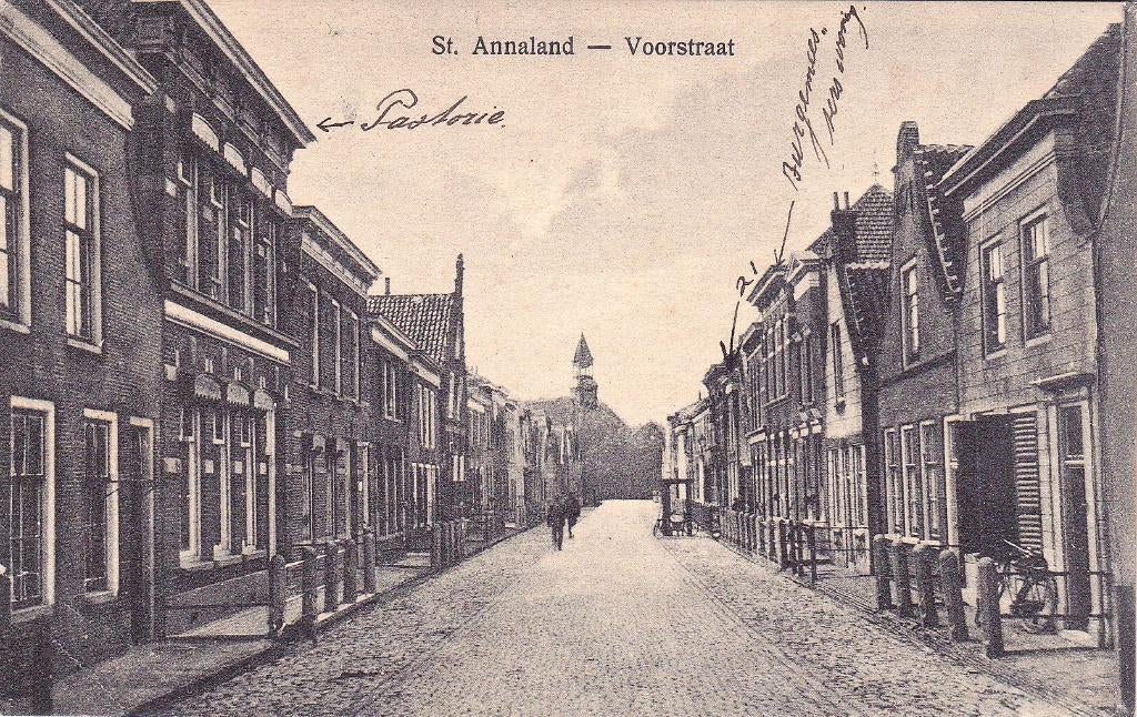 ST. ANNALAND  -  VOORSTRAAT, Ophalen of Verzenden, Voor 1920, Noord-Brabant