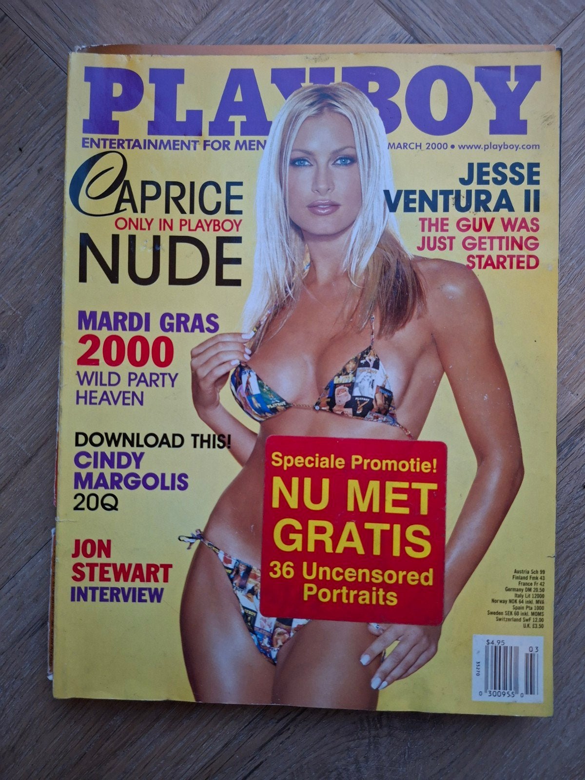 Playboy Magazine Maart 2000 - Caprice Nude, Ophalen of Verzenden, Gelezen, Overige typen