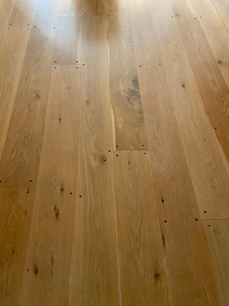Eiken plankenvloer - 35-40 m2 - Beschikbaar dit weekend, Doe-het-zelf en Verbouw, Vloerdelen en Plavuizen, Gebruikt, 10 m² of meer