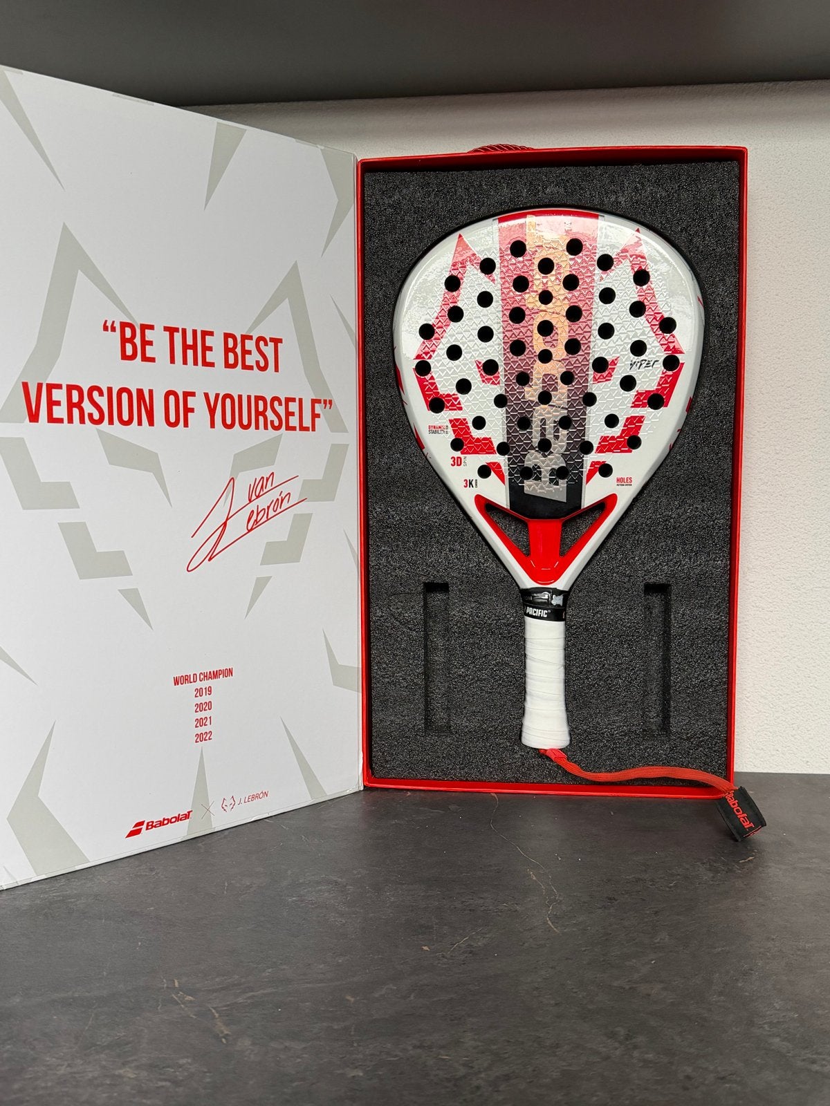 Babolat Viper Padelracket (Lebron) Inclusief doos, Ophalen of Verzenden, Zo goed als nieuw, Padelracket