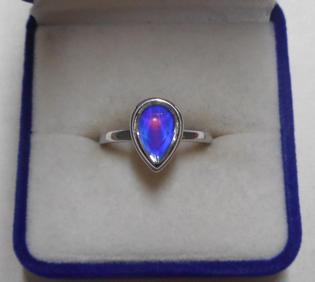 Zilveren Mi Moneda Mood ring nr.227, Verzenden, Dame, Zilver, Zilver