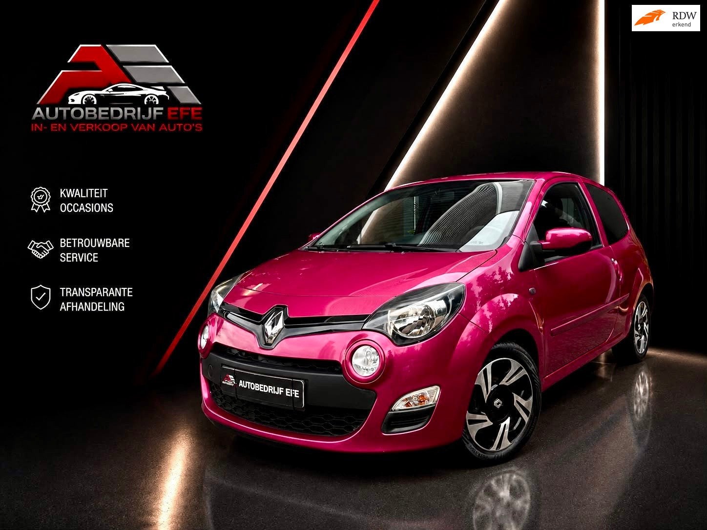 Renault Twingo 1.2 16V Collection Airco*SprtVlgn*Mf-Stuurbed, Voorwielaandrijving, Gebruikt, Zwart, Origineel Nederlands
