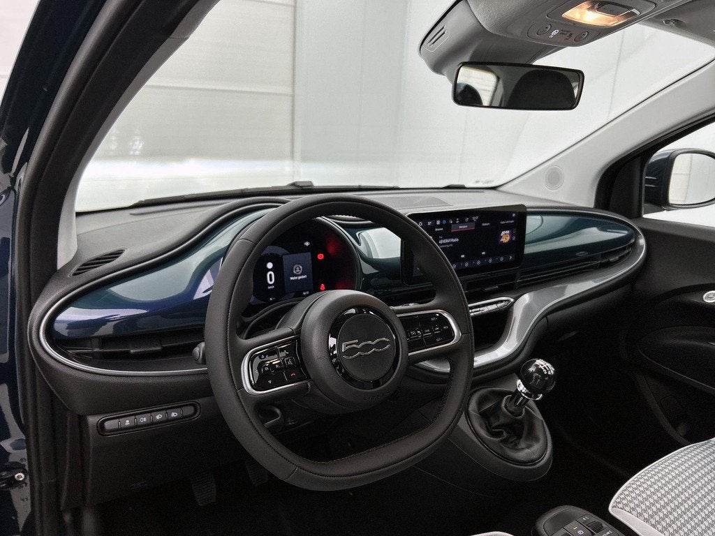 Fiat 500 1.0 Hybrid Torino Launch Edition | Airco | Apple Ca, Auto's, 12 maanden, Stof, Parkeersensor, Euro 6