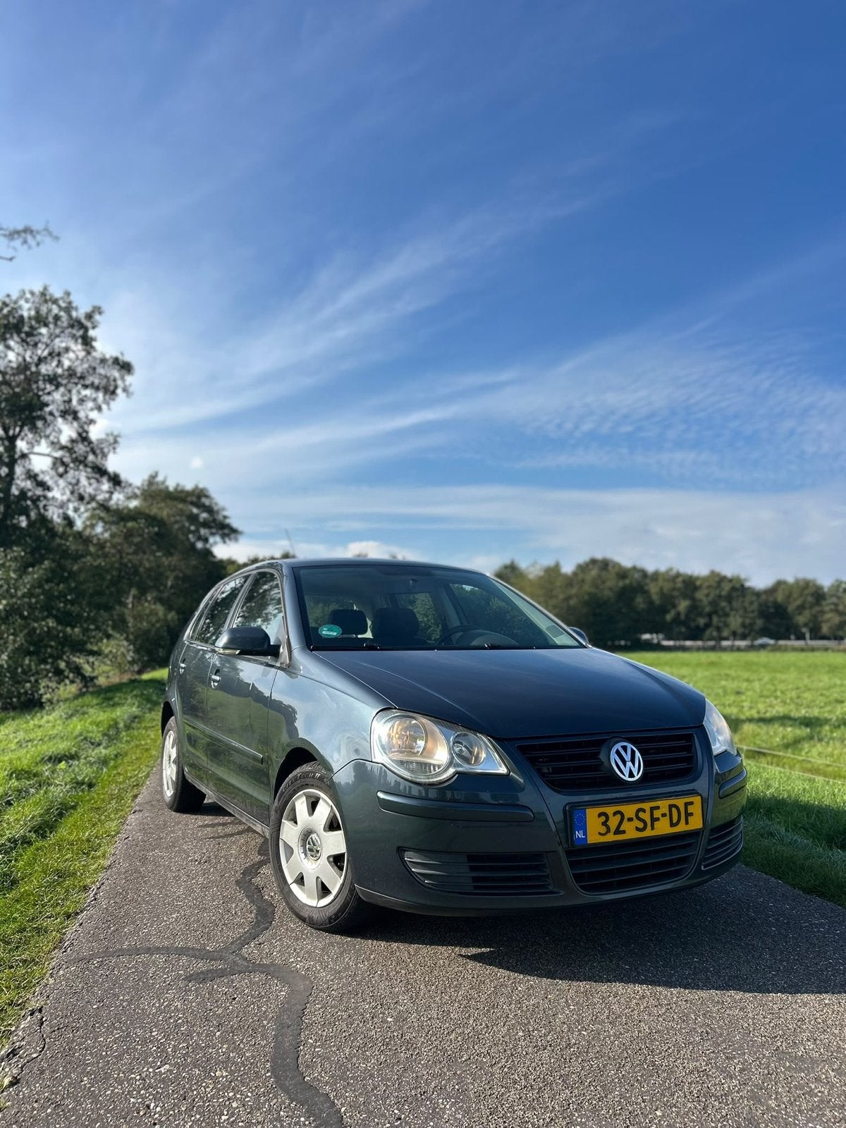 Volkswagen Polo 1.4 55KW 2005 Blauw Nieuwe APK, Auto's, Voorwielaandrijving, 15 km/l, Blauw, Origineel Nederlands