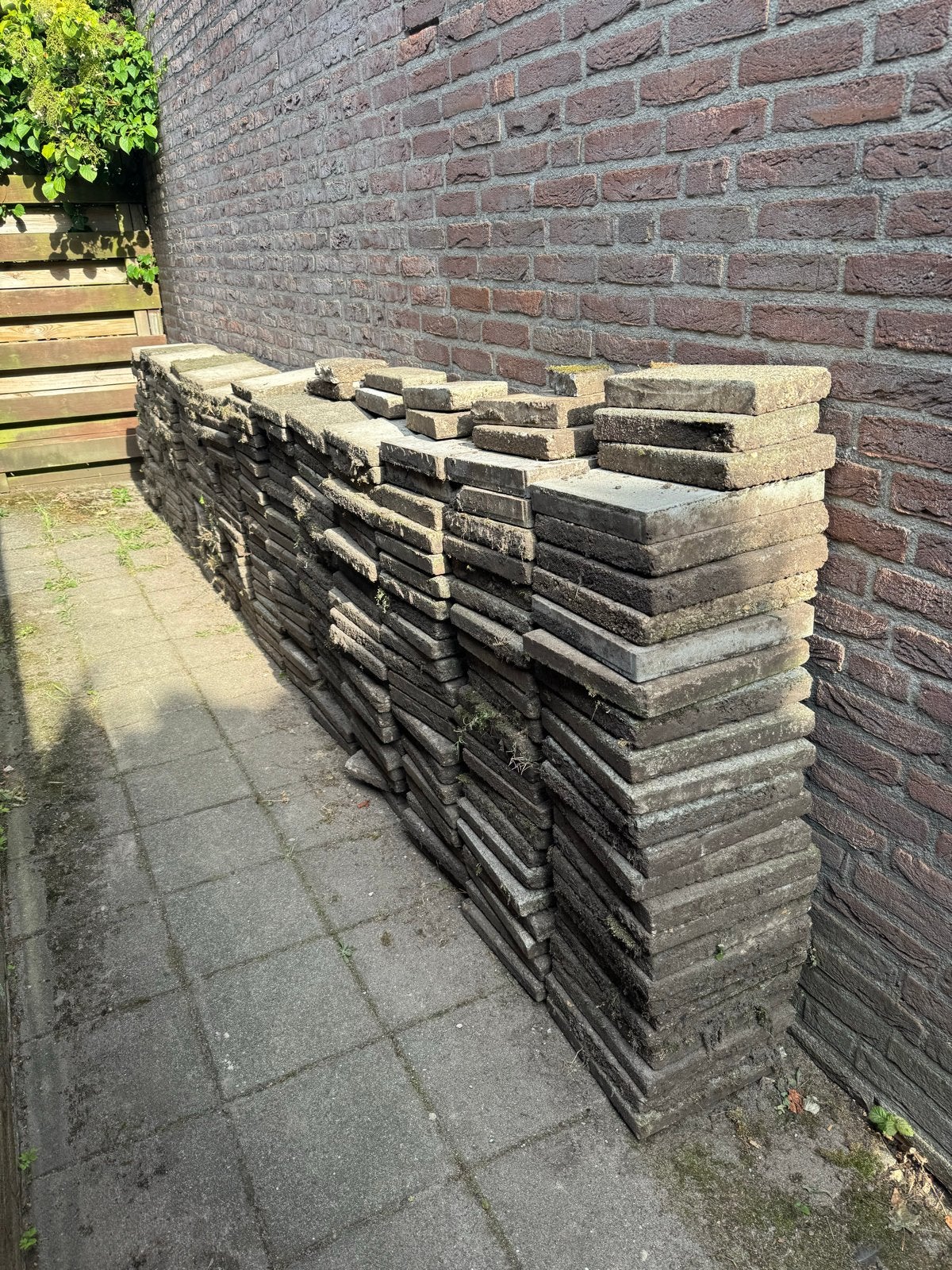 GRATIS betontegels 30x30x4cm, Ophalen, Gebruikt, 10 m² of meer, Beton
