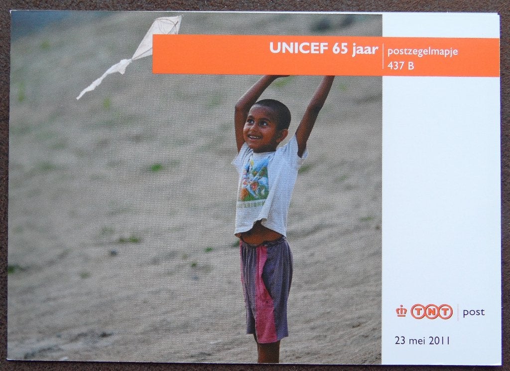 Postzegelmapje 437B – Unicef 65 jaar, Postzegels en Munten, Ophalen of Verzenden, Postfris
