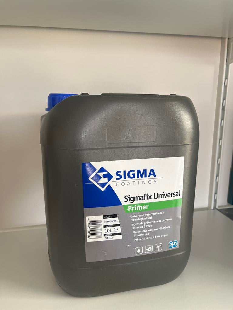 Sigma Sigmafix Universal Primer voorstrijk 10L nieuw, Overige kleuren, 5 tot 10 liter, Nieuw, Ophalen of Verzenden