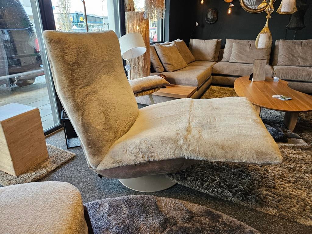 Relax fauteuil INDI chill-line leer bunny, Huis en Inrichting, Fauteuils, Ophalen of Verzenden, Nieuw, Leer, 50 tot 75 cm