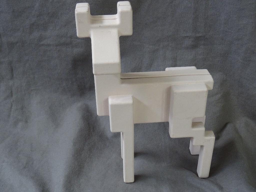 Ikea sculptuur hert vintage Pixel-deer Monika Mulder beeld, Ophalen of Verzenden