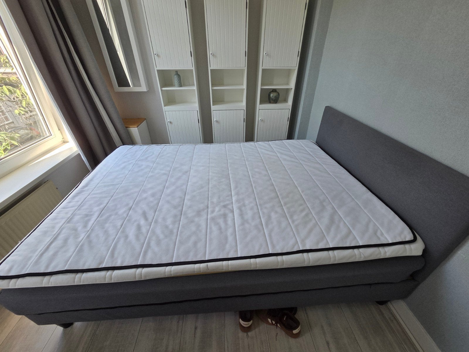 Bed Ikea Sabovik 140x200, Ophalen, Gebruikt, Tweepersoons, 140 cm