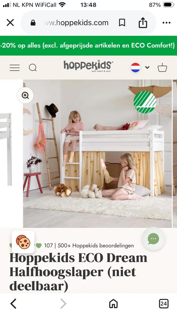 Hoppe Kids half-hoogslaper, Ophalen, Gebruikt, Hoogslaper
