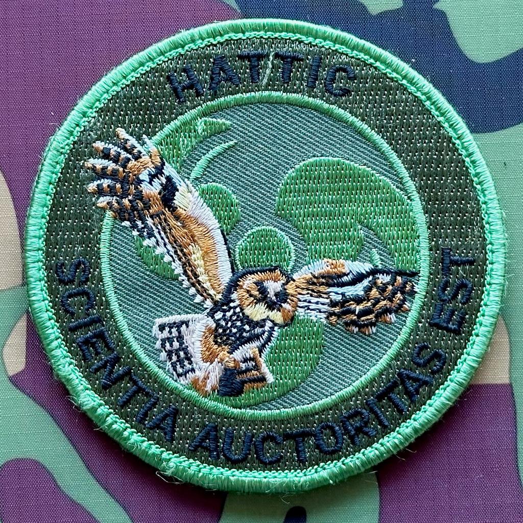 Patch RNLAF 299 301 SQN HATTIC, Ophalen of Verzenden, Luchtmacht, Nederland, Embleem of Badge