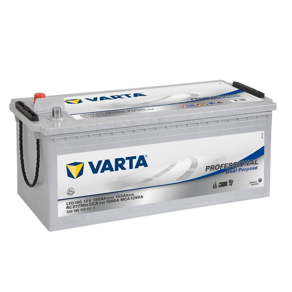 **Varta Professional Dual Purpose LFD180 12V 180Ah 1000A, Ophalen of Verzenden, Zo goed als nieuw, Oplaadbaar