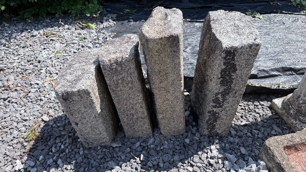 Zware Granieten Trottoirbanden / Tuinborders diverse lengtes, Tuin en Terras, Ophalen, Gebruikt, Blok, Natuursteen