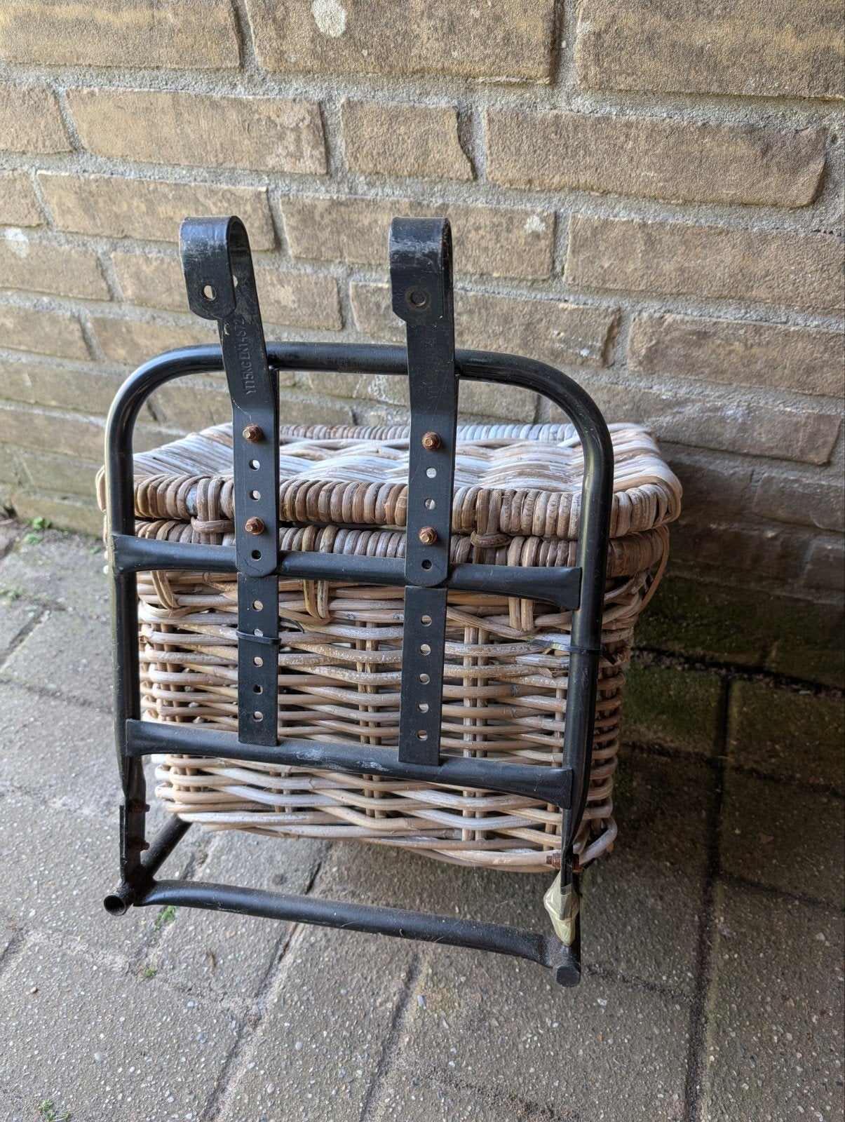 Fiets accessoiren ( fiets mand met rekje), Ophalen
