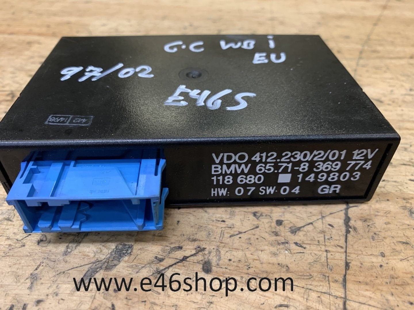 BMW E46 CRUISE CONTROLE MODULE OE 8369774, Gebruikt, -, -, Ophalen of Verzenden