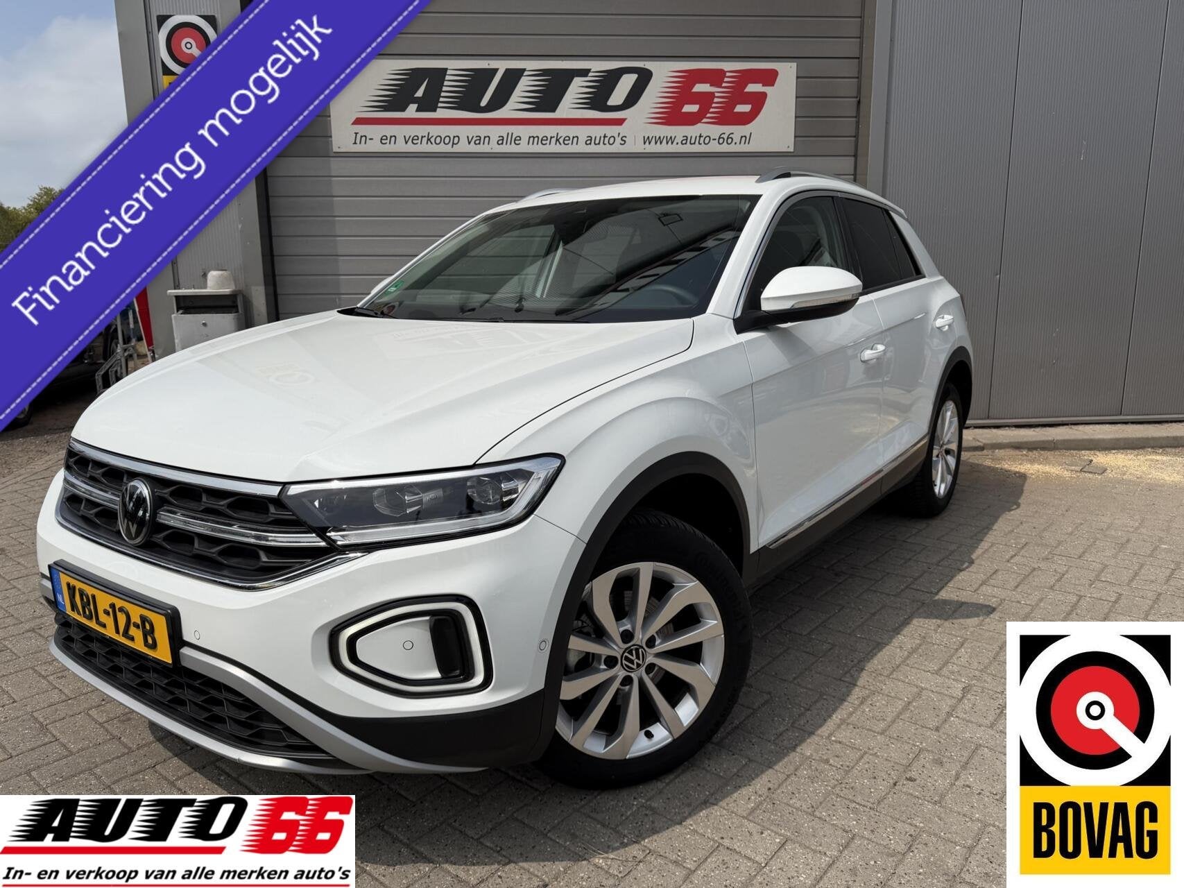 Volkswagen T-Roc 1.5 TSI R-Line 150 pk met trekhaak, Stof, 4 cilinders, Wit, Bedrijf