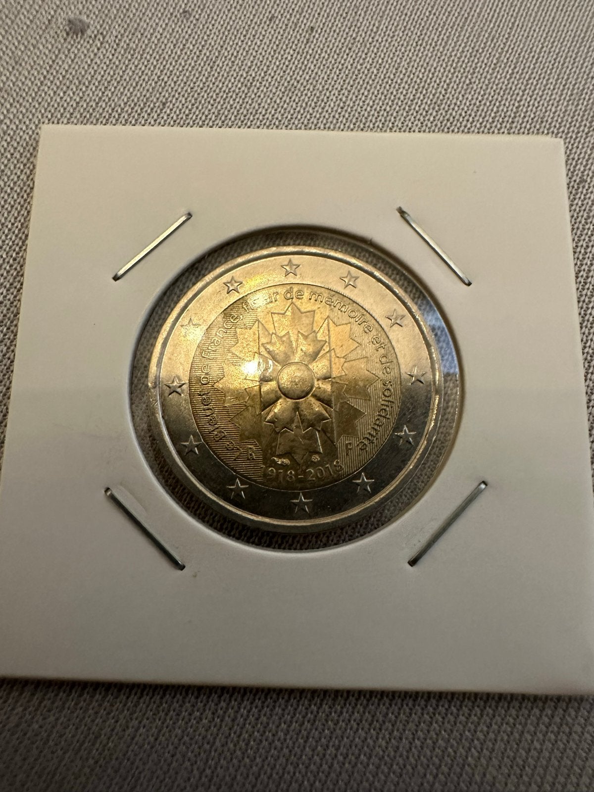 2 Euro Herdenkingsmunt Frankrijk 2018 Korenbloem, Verzenden, Frankrijk, 2 euro, Losse munt