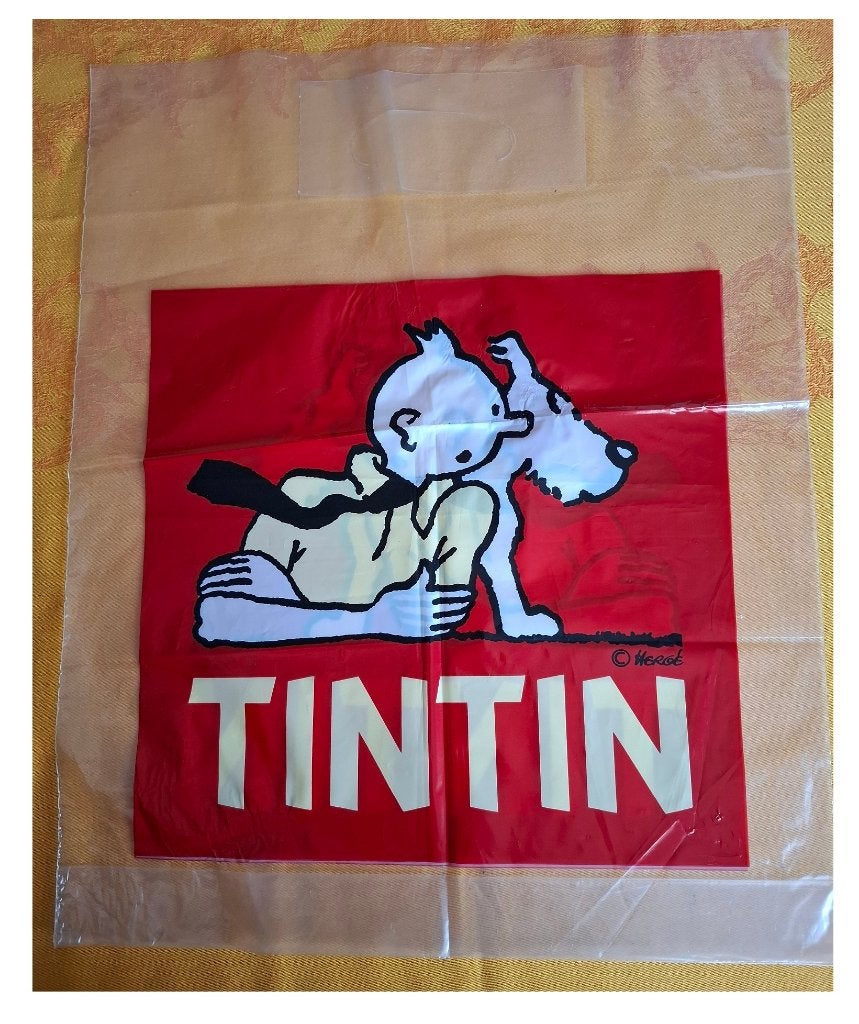 Kuifje in het land van de Sovjets 🛍️ plastic reclametas, Ophalen of Verzenden, Kuifje, Gebruikt, Beeldje of Figuurtje
