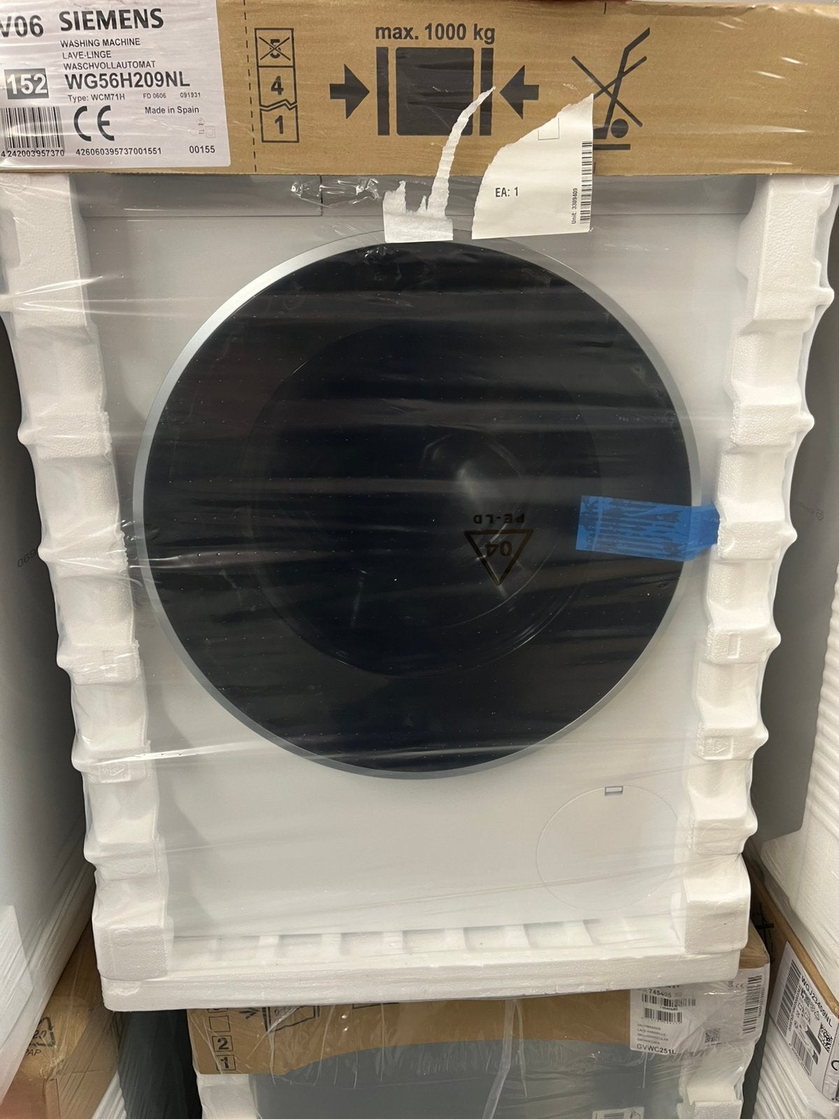 Siemens WG56H209NL Wasmachine – 10 kg | 1600 TPM | Nieuw, Ophalen of Verzenden, Zo goed als nieuw