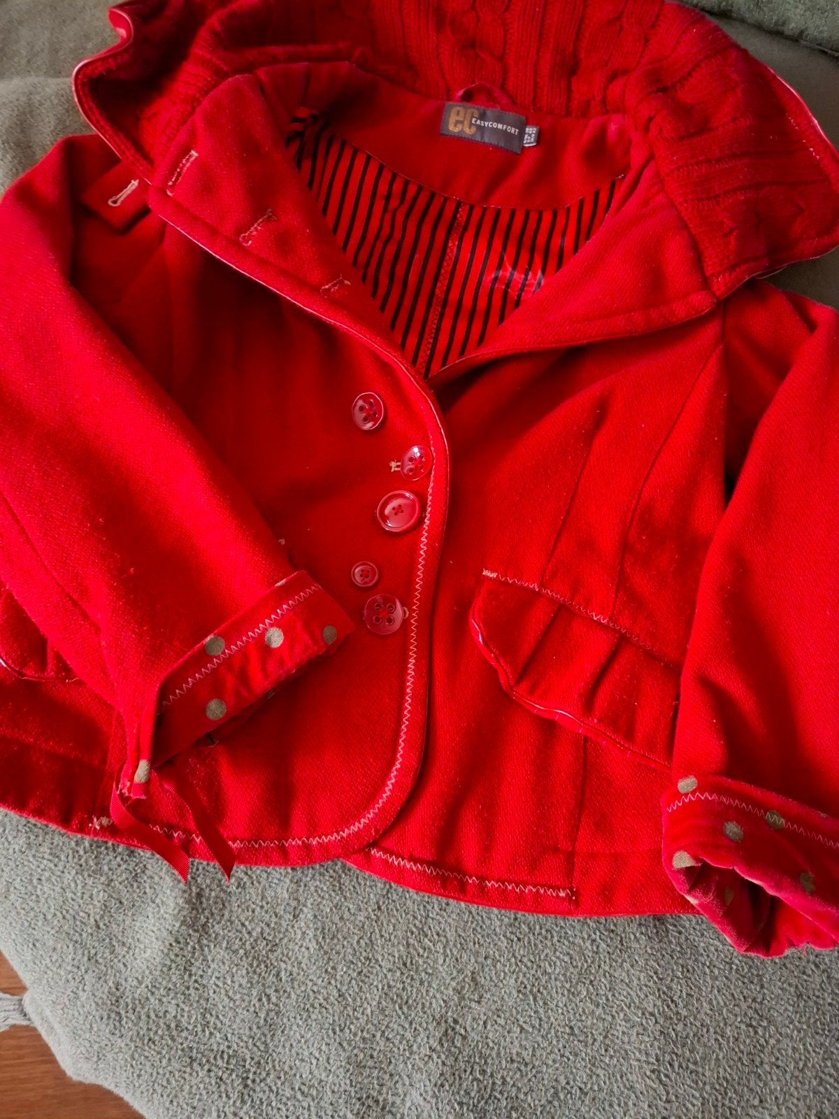 Rood jasje van Easycomfort, maat 38/40 (M), Maat 38/40 (M), Ophalen of Verzenden, Zo goed als nieuw, Easycomfort