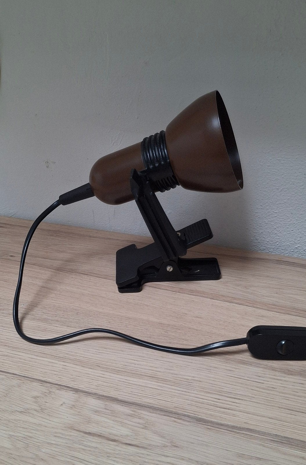 Bruine vintage klemspot., Ophalen of Verzenden, Zo goed als nieuw
