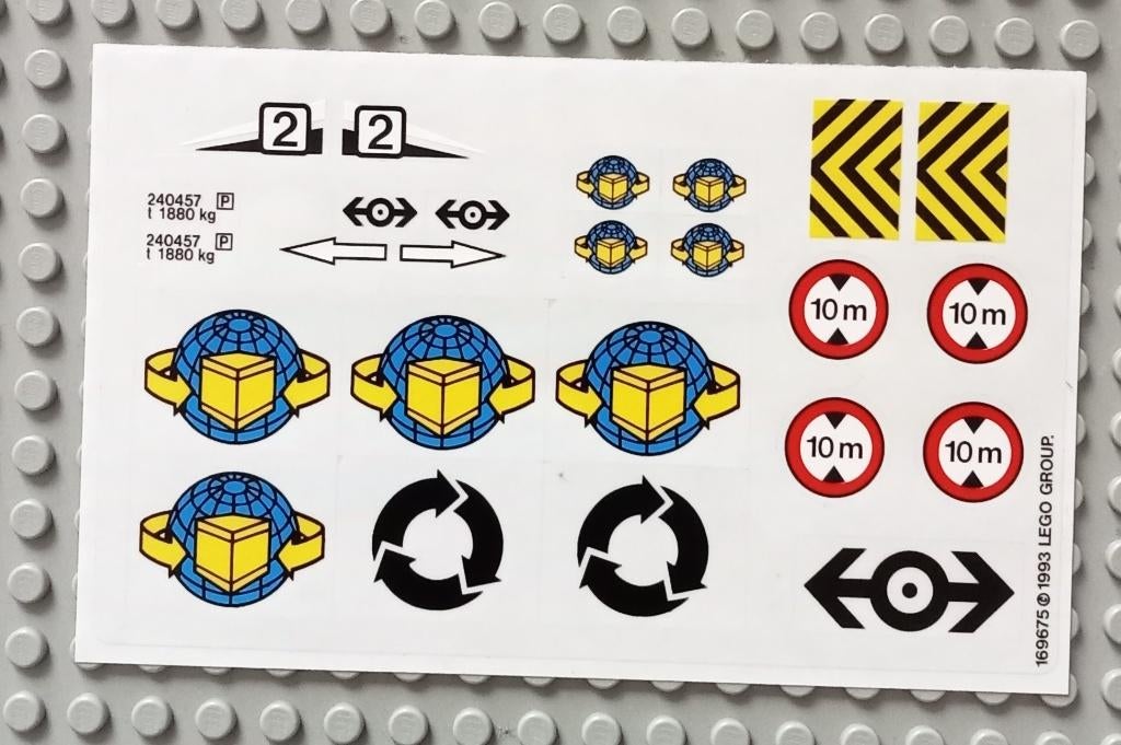 4555stk01 (1) Sticker Sheet for Set 4555 - (169675), Ophalen of Verzenden, Gebruikt