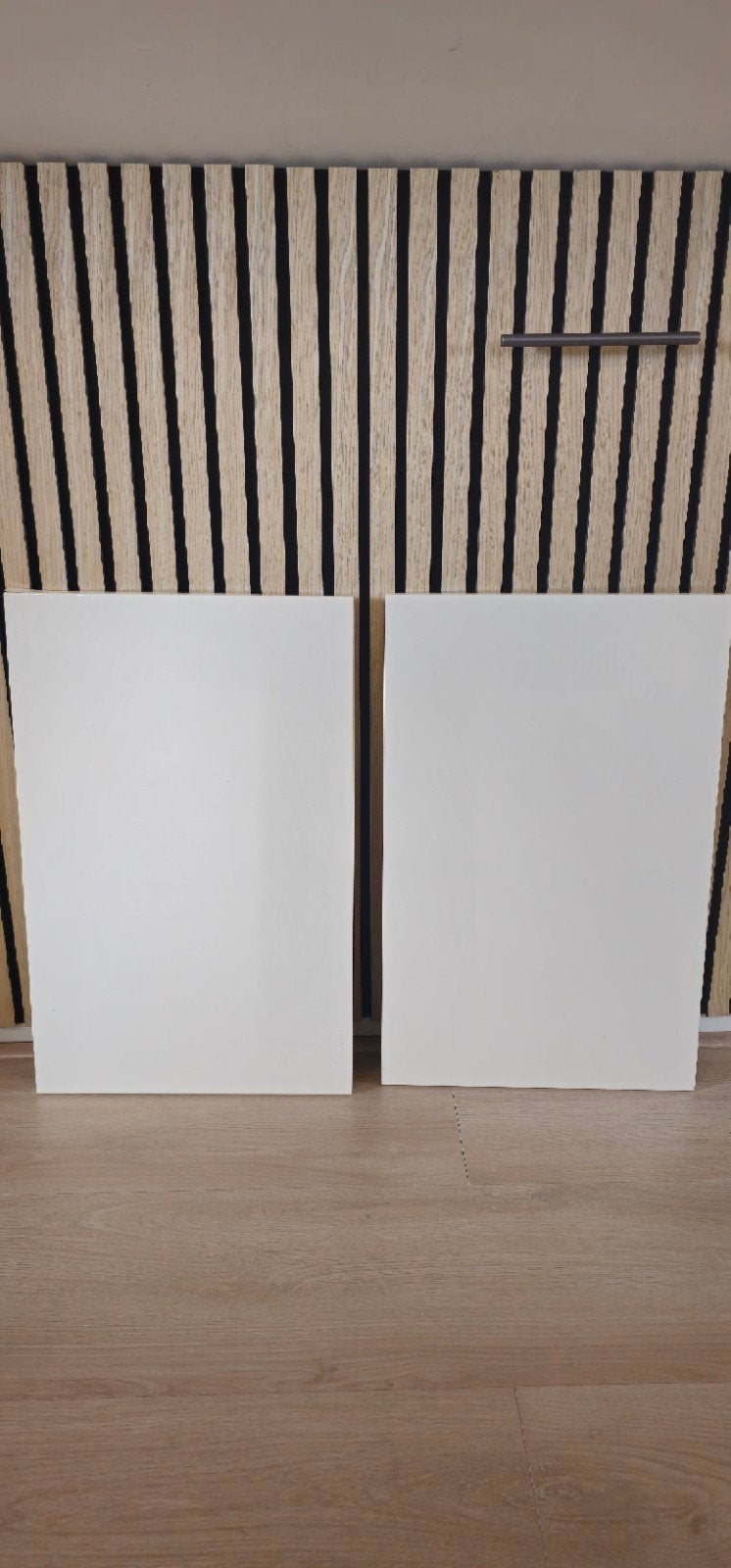 2x IKEA Besta Tofta hoogglans wit deuren 60x38, Ophalen, Gebruikt
