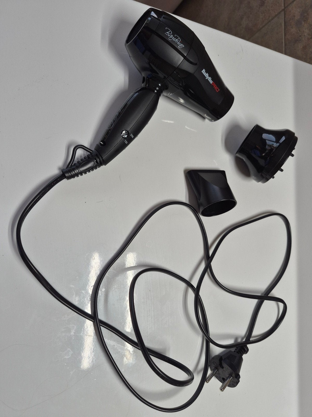 Babyliss Pro föhn met opzetstukken, Ophalen, Zo goed als nieuw, Haarverzorging