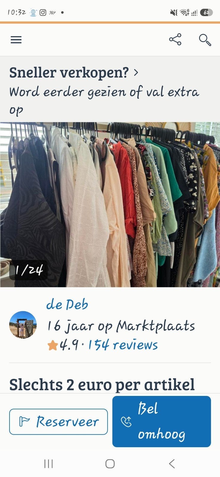 0,75 euro per stuk Restpartij nieuwe kleding, Ophalen of Verzenden