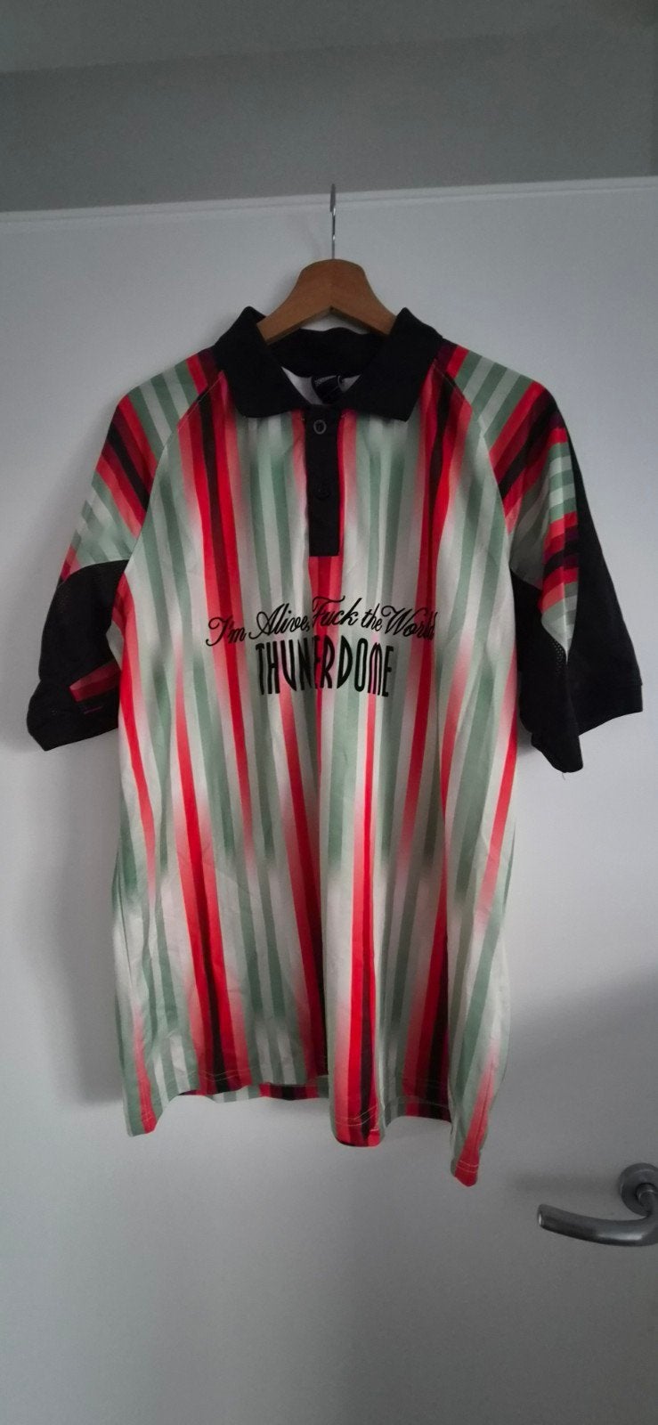 Thunderdome soccershirt maat L, Kleding | Heren, T-shirts, Ophalen of Verzenden, Zwart