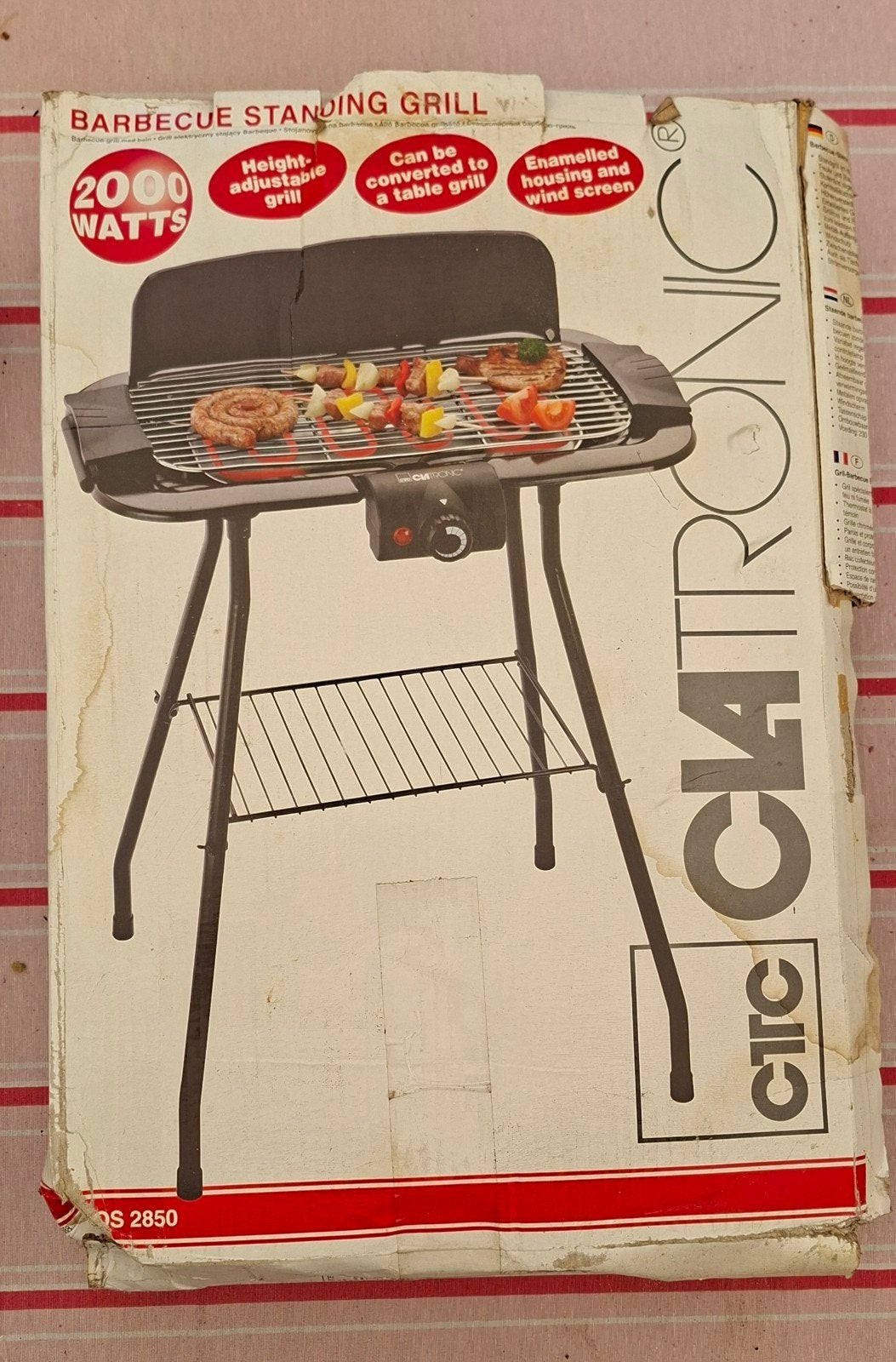 Clatronic barbeque/grill, Ophalen, Nieuw, Clatronic