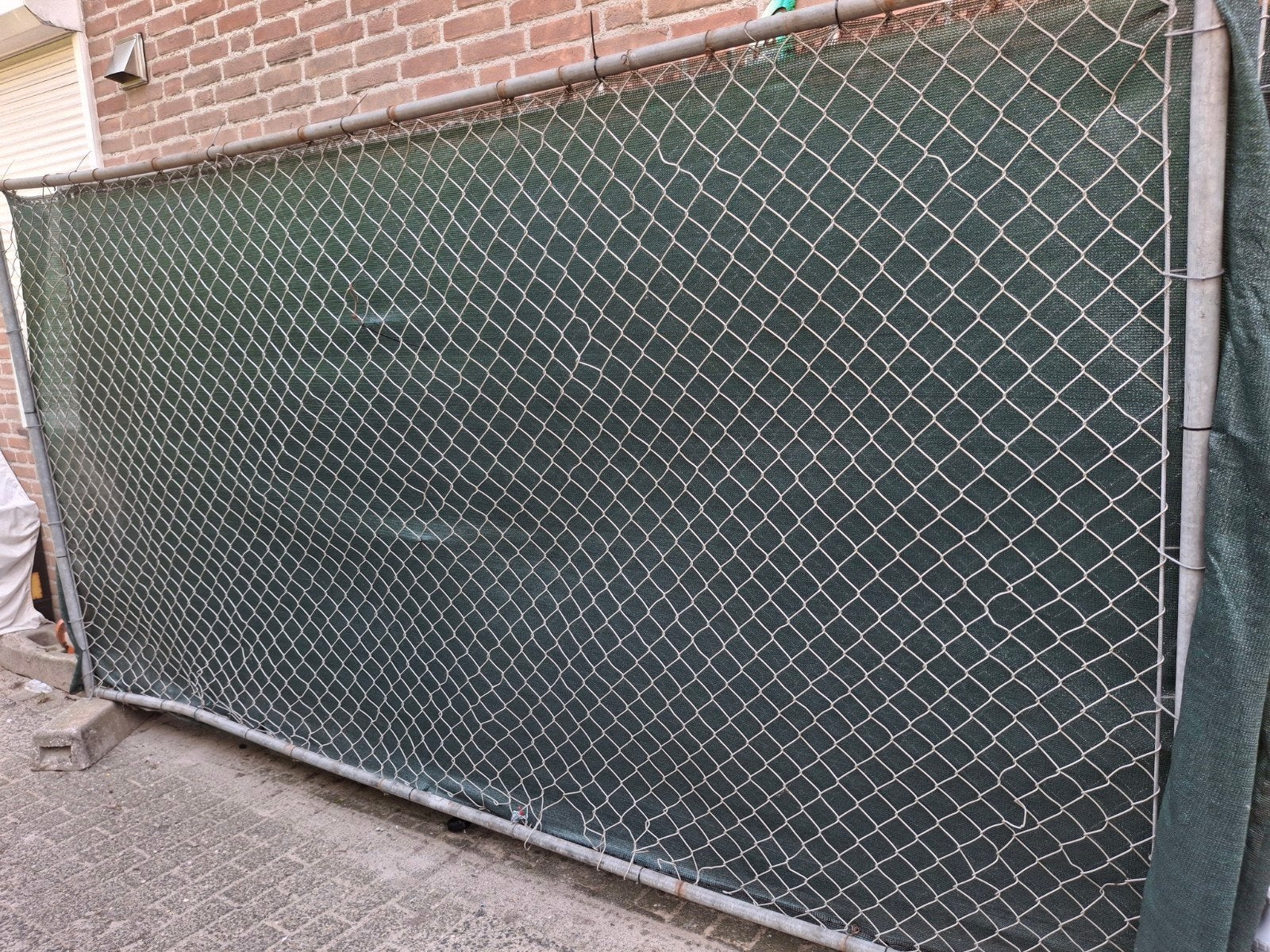 Bouwhekken , afrastering, Ophalen, Gebruikt, IJzer