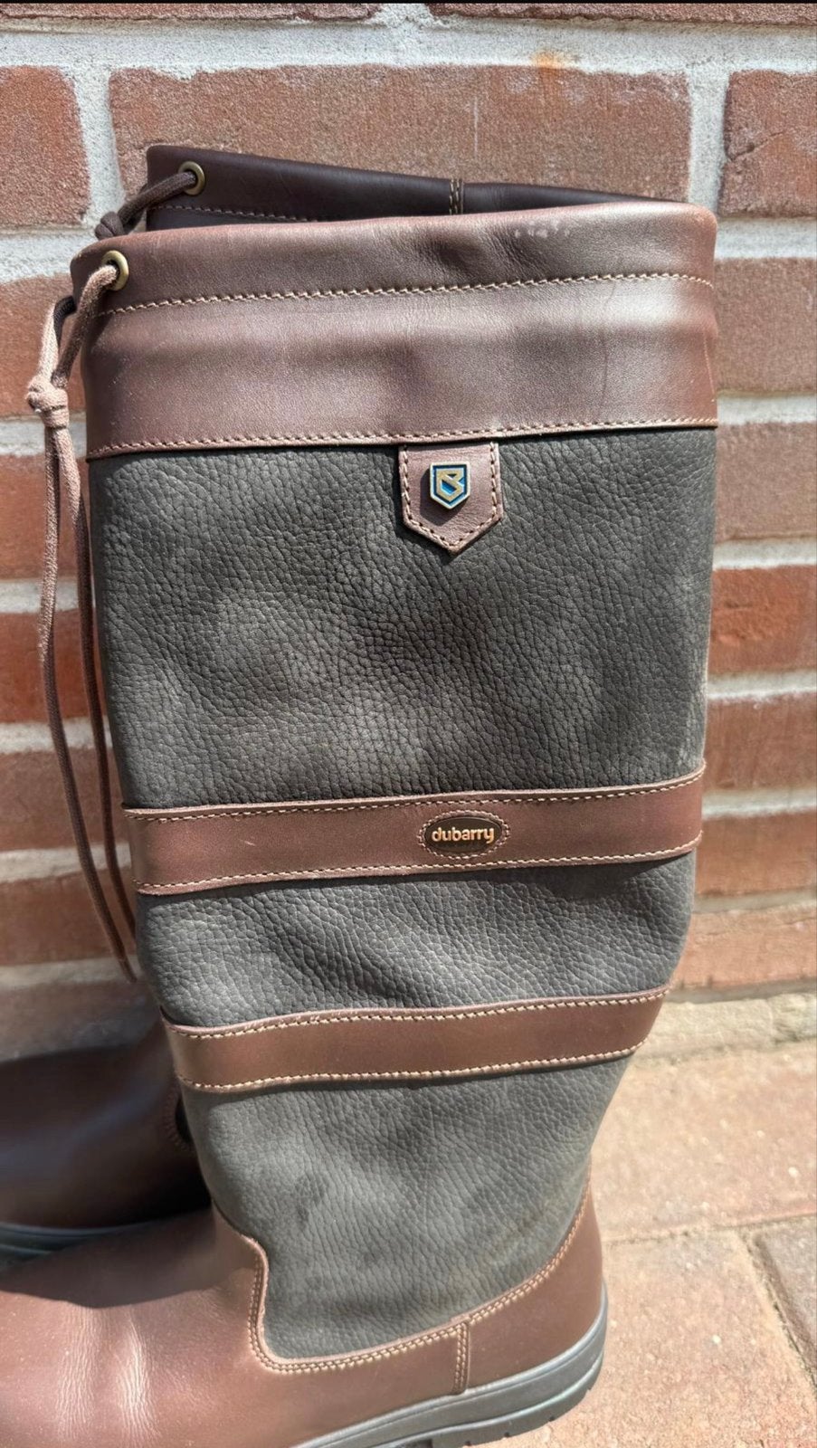 Dubarry Galway hoge laarzen donkerbruin/zwart NIEUW maat 41, Ophalen, Nieuw, Bruin, Hoge laarzen