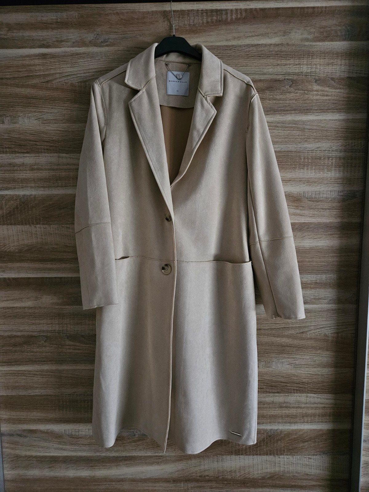 lange tussenjas van RINO &PELLE MAAT M, Maat 38/40 (M), Beige, Nieuw, Ophalen of Verzenden